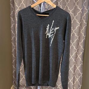 New IZZUE COLLECTION Men's V-Neck Sweater - Classic Gray